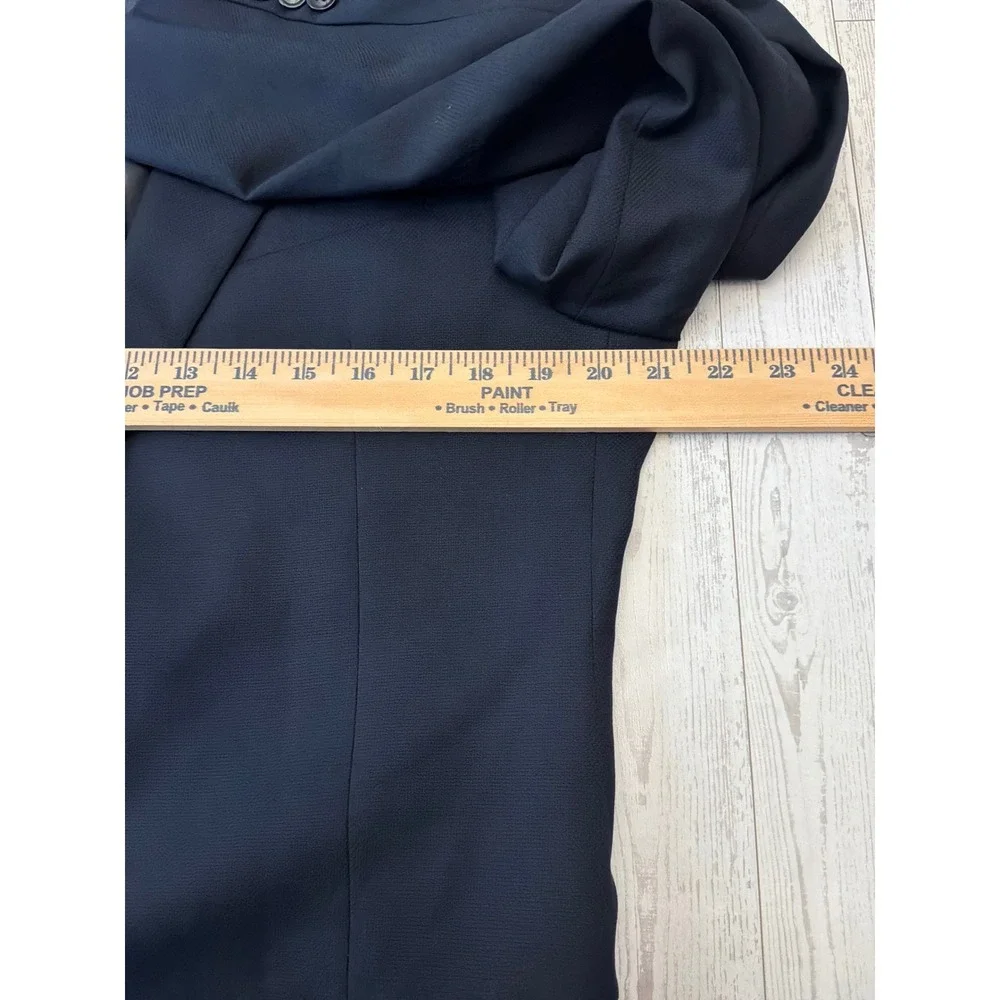 Armani Collezioni Blazer Mens 42R Navy Blue Italian Wool Old Money Sport Coat